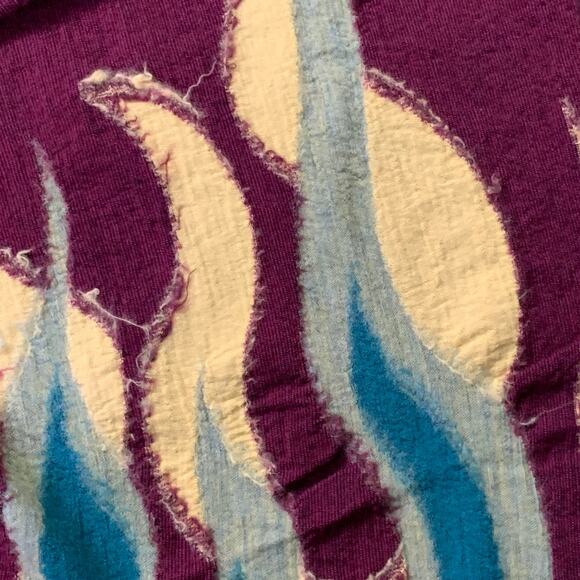 KAPITAL Multi Color Flames Cars Wool Scarf - Picture 5 of 6